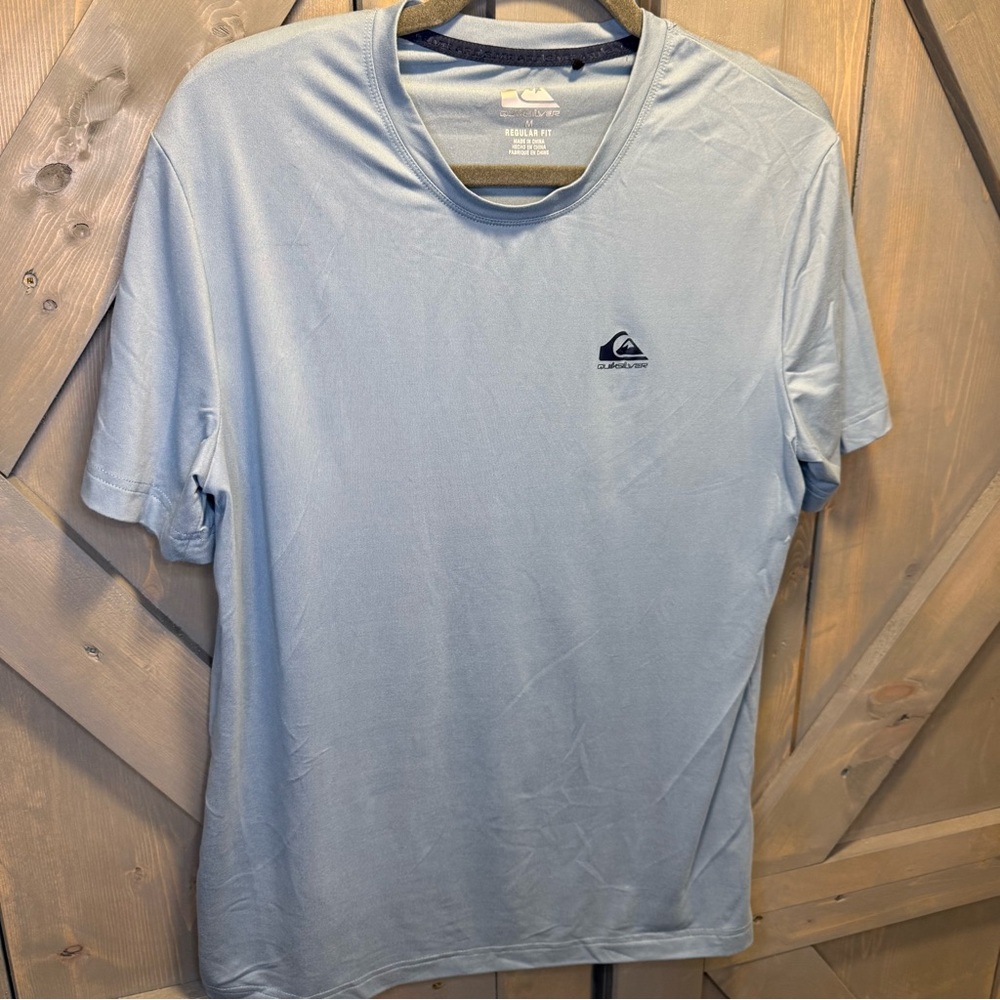Quiksilver Men's Sky Blue Short Sleeve Tee